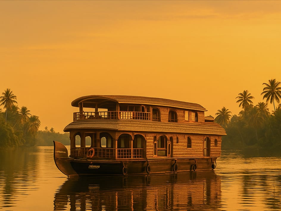 Luxury Houseboat in Alleppey Backwaters