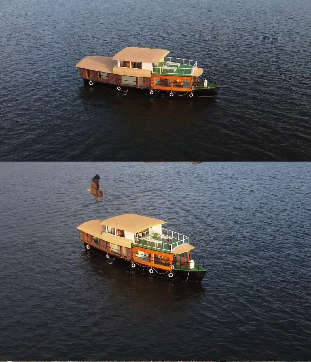 Luxury houseboat exterior cruising the Alappuzha backwaters - Vinayak Houseboats
