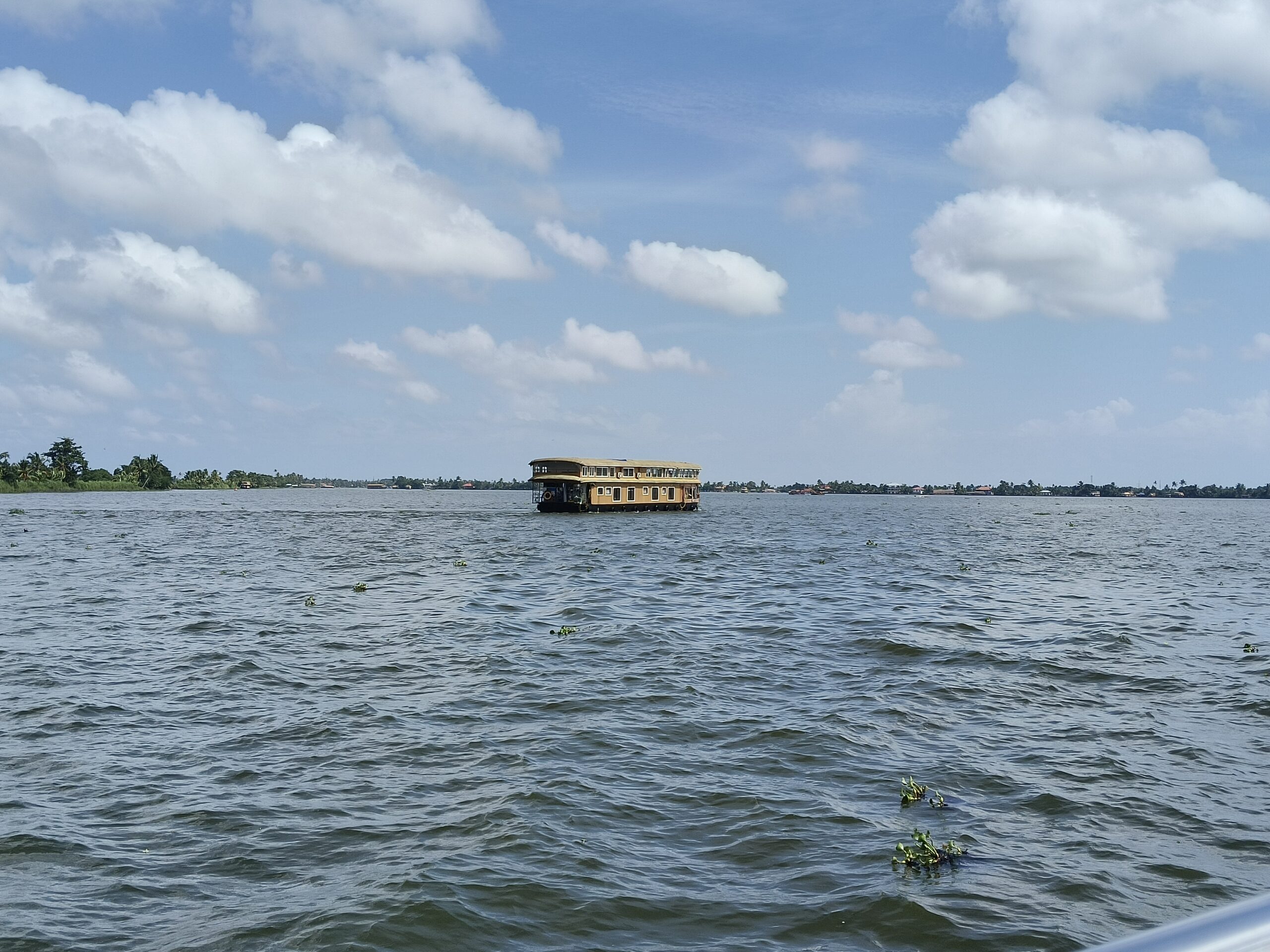 Scenic view of Vembanad Lake highlighting the need for environmental protection